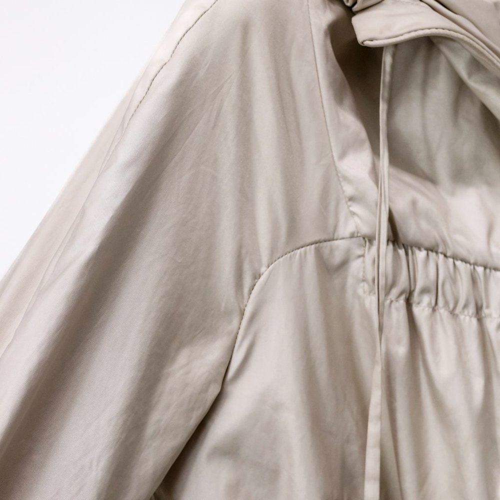 Moncler Champagne Gold Drawstring Ruffle Jacket - Picture 5 of 14